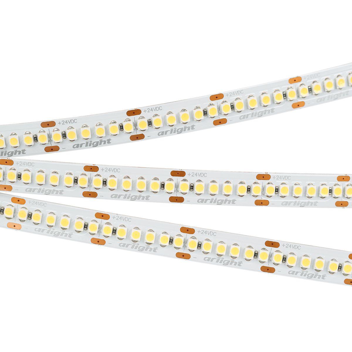 Светодиодная лента Arlight 19,2W/m 240LED/m 3528SMD теплый белый 5M RT-A240-10mm 24V Warm2700 017428(1)