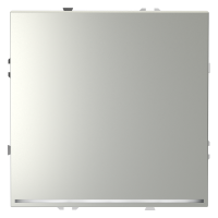 Выключатель встраиваемый VOLTUM S70 одноклавишный с подсветкой 10А, (сталь)