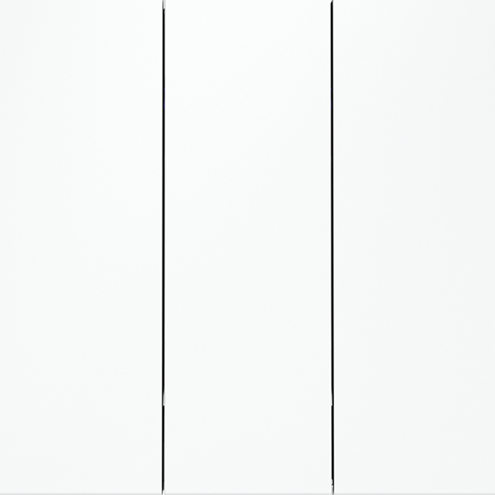 Выключатель встраиваемый VOLTUM S70 трехклавишный 10А, (белый матовый)