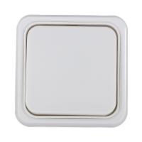 Выключатель LK Studio одноклавишный открытой установки, схема 1 (белый) 810104