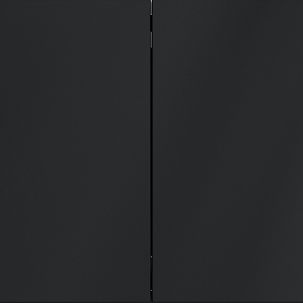 Выключатель с самовозвратом встраиваемый VOLTUM S70 двухклавишный 10А, (графит)