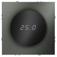 Терморегулятор электронный VOLTUM S70 с индикацией и датчиком, для теплого пола, (титан)