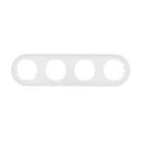 Рамка LK Studio 4-постовая круглая (белый) Vintage-Classic 889404-1