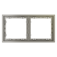 Рамка пластиковая VOLTUM S70 на 2 поста, (шелк)