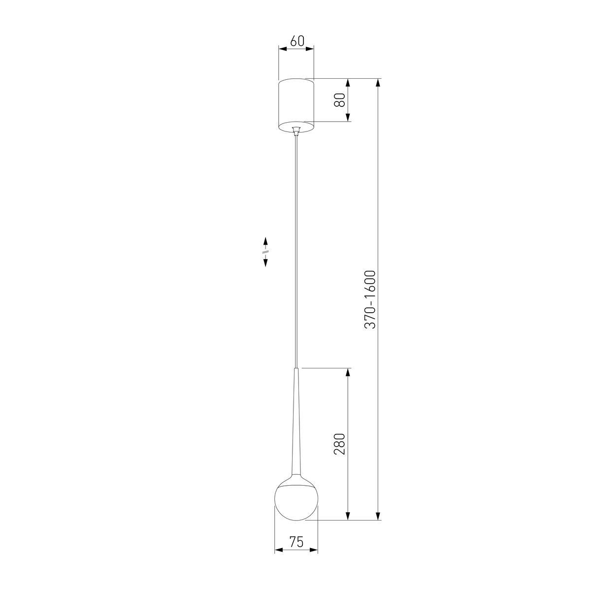 Подвесной светодиодный светильник Elektrostandard DLS028 6W 4200K белый a047769