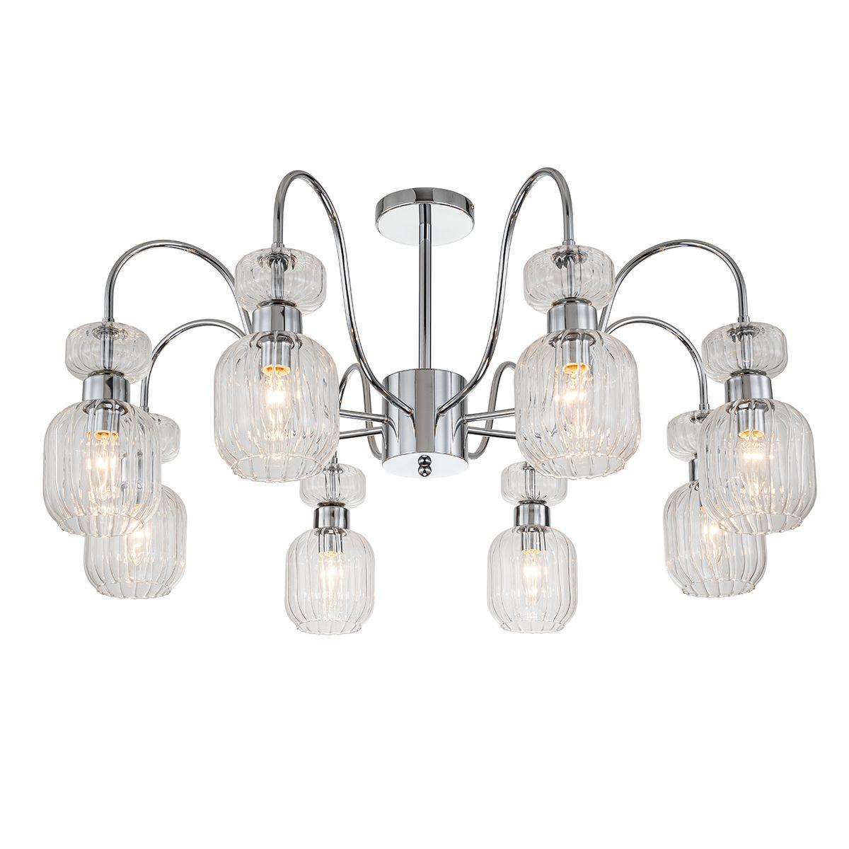 Потолочная люстра Escada Gloss 1141/8PL Chrome/Clear