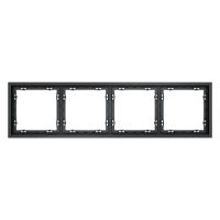 Рамка пластиковая VOLTUM S70 на 4 поста, (графит)