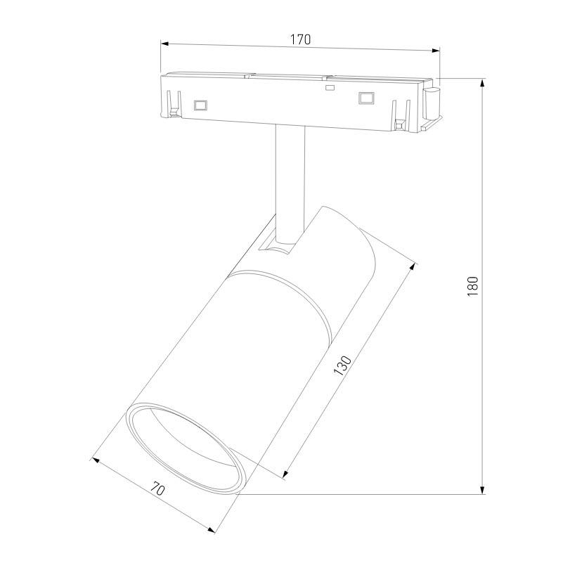 Трековый светодиодный светильник Elektrostandard Slim Magnetic 85013/01 a057201