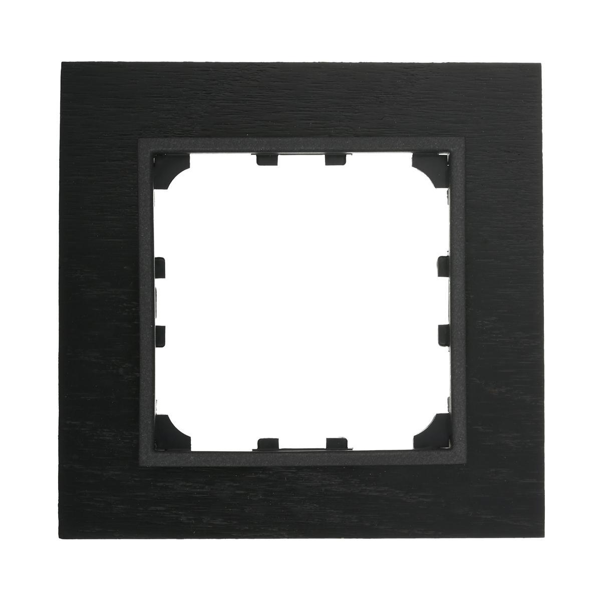 Рамка LK Studio 1-постовая из натурального темного дерева (венге) LK60 864145-1