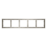 Рамка пластиковая VOLTUM S70 на 5 постов, (кашемир)