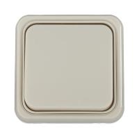 Выключатель LK Studio одноклавишный открытой установки, схема 1 (бежевый) 810101