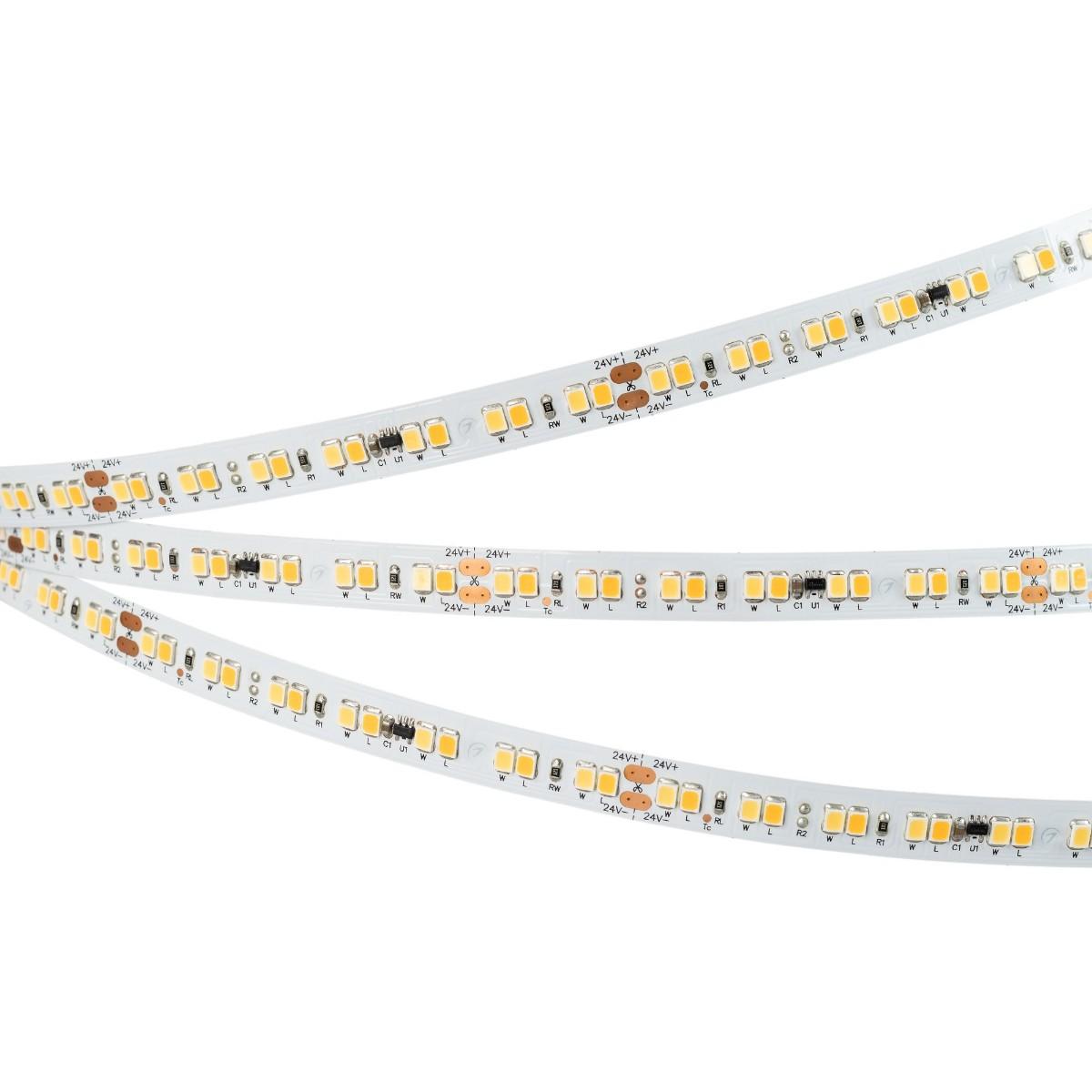 Светодиодная лента Arlight 21,3W/m 168LED/m 2835SMD от теплого до холодного 5M RT-A168-10mm 24V Day-MIX SWITCH 036215