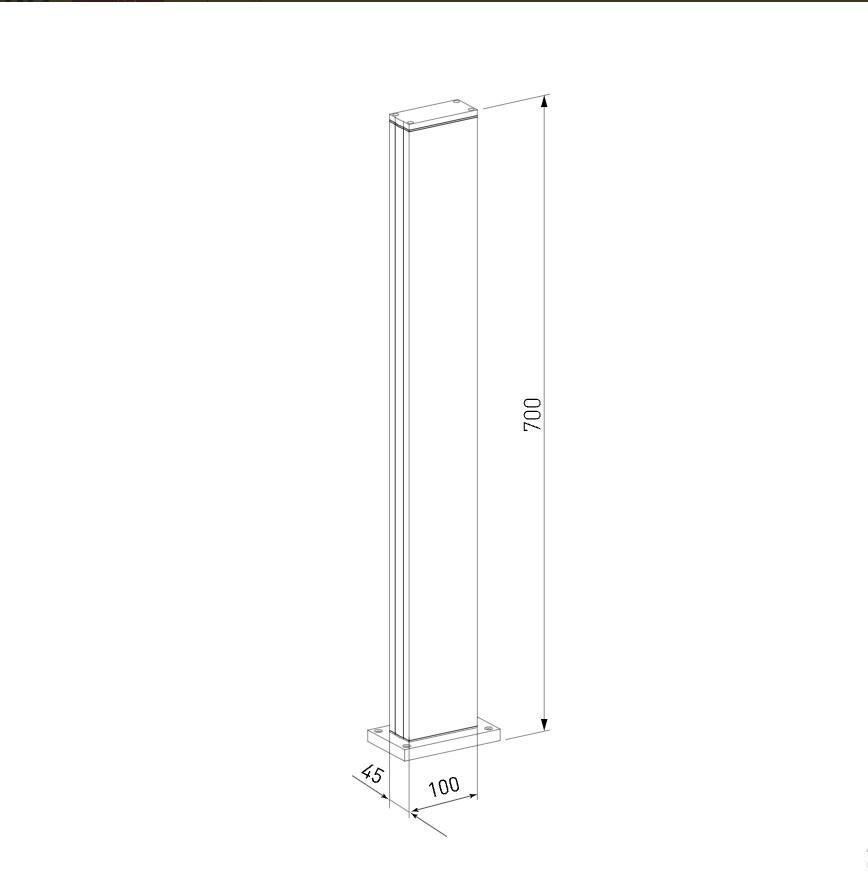 Уличный светодиодный светильник Elektrostandard 1538 Techno Led черный a053316