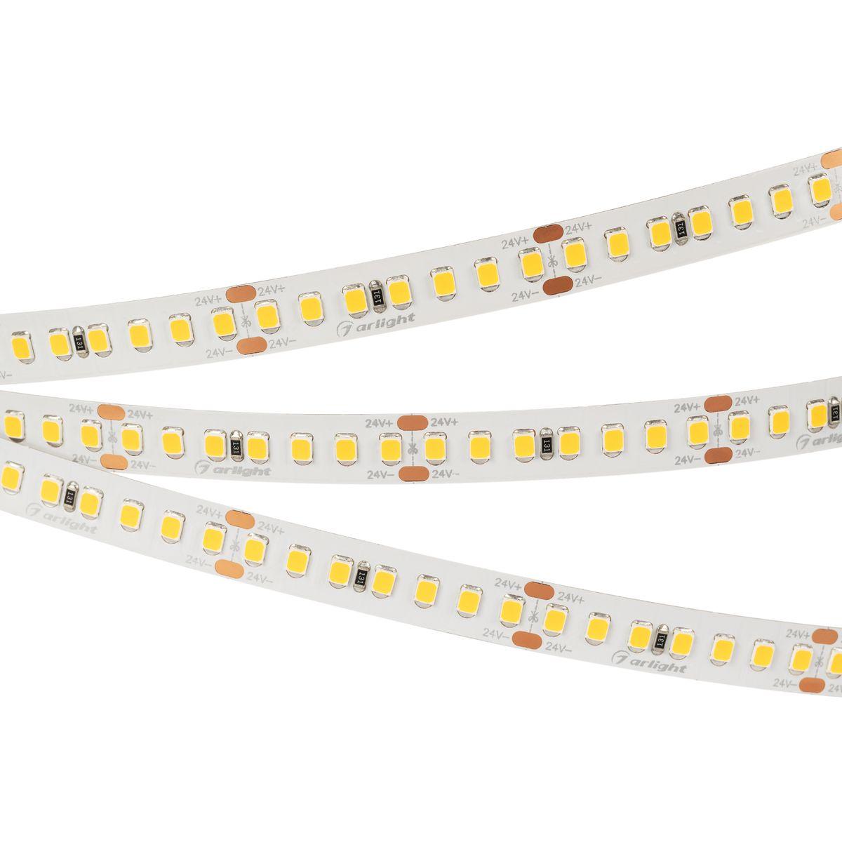 Светодиодная лента Arlight 17W/m 168Led/m 2835SMD холодный белый 5M RT-A168-10mm 24V Cool 8K 019092(2)
