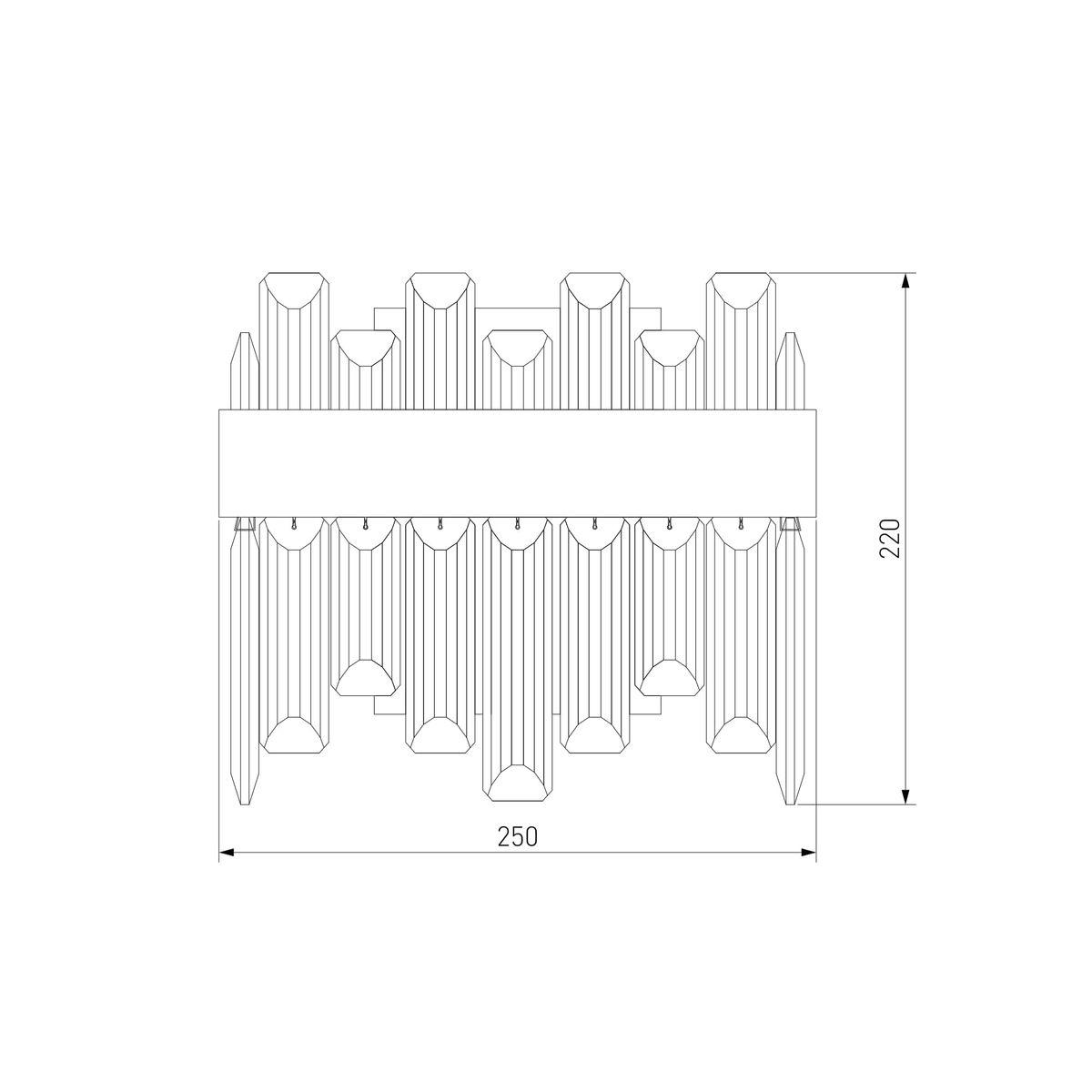 Настенный светодиодный светильник Bogates Sparkle 418/1