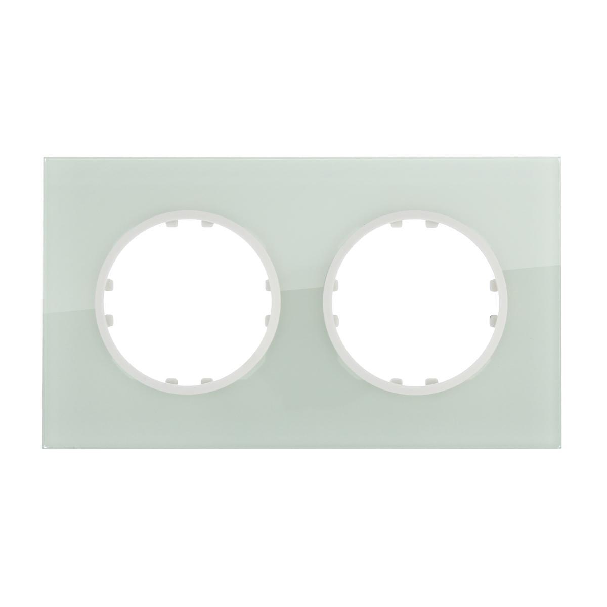 Рамка LK Studio 2-постовая квадрат из натурального светлого стекла Vintage 884211-1