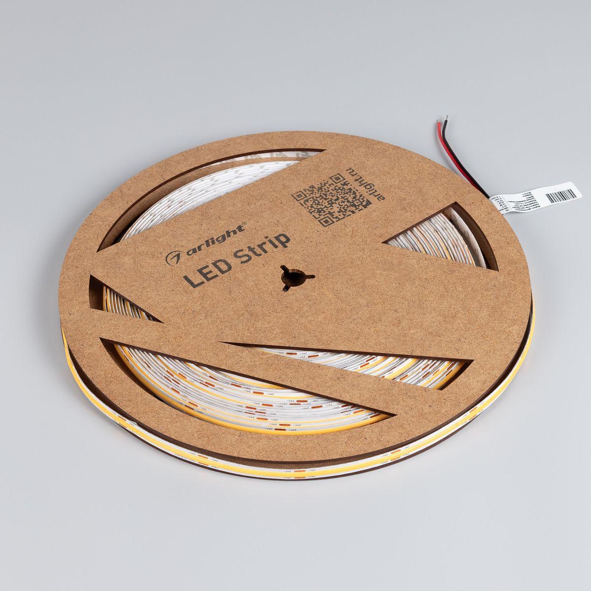 Светодиодная лента Arlight 10W/m 480Led/m CSP теплый белый 20M COB-X480-8mm 24V Warm2700 048026