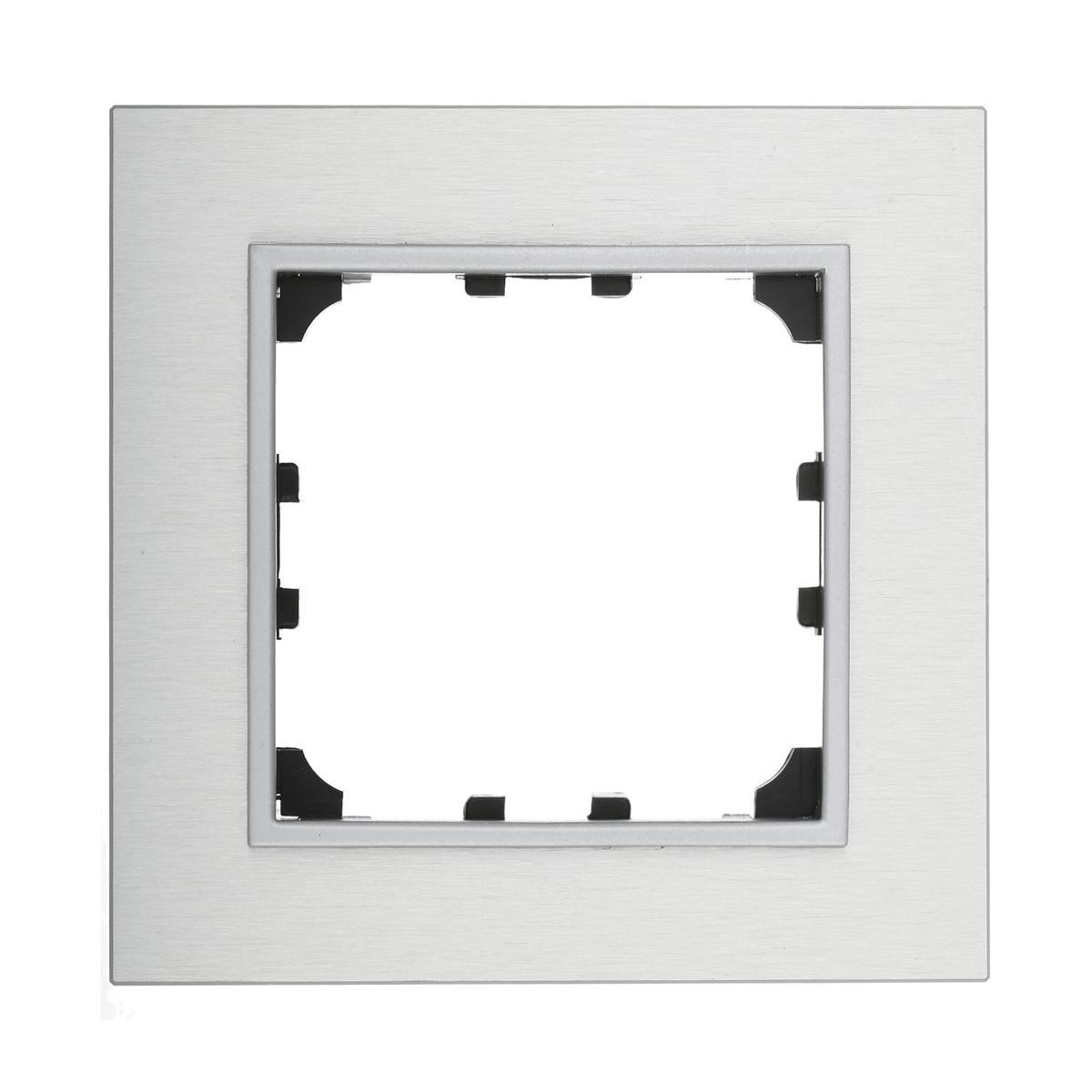 Рамка LK Studio 1-постовая из натурального анодированного алюминия LK60 864123-1