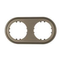 Рамка LK Studio 2-постовая круглая (бронза-электро) Vintage CLASSIC 889227-1