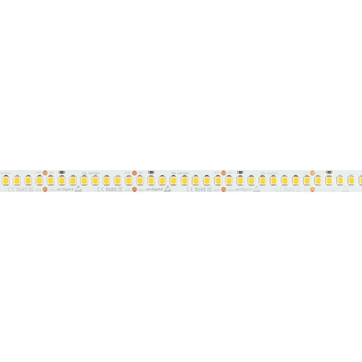 Светодиодная лента Arlight 20W/m 200LED/m 2835SMD холодный белый 5M UL-A200-10mm 24V White6000 037227