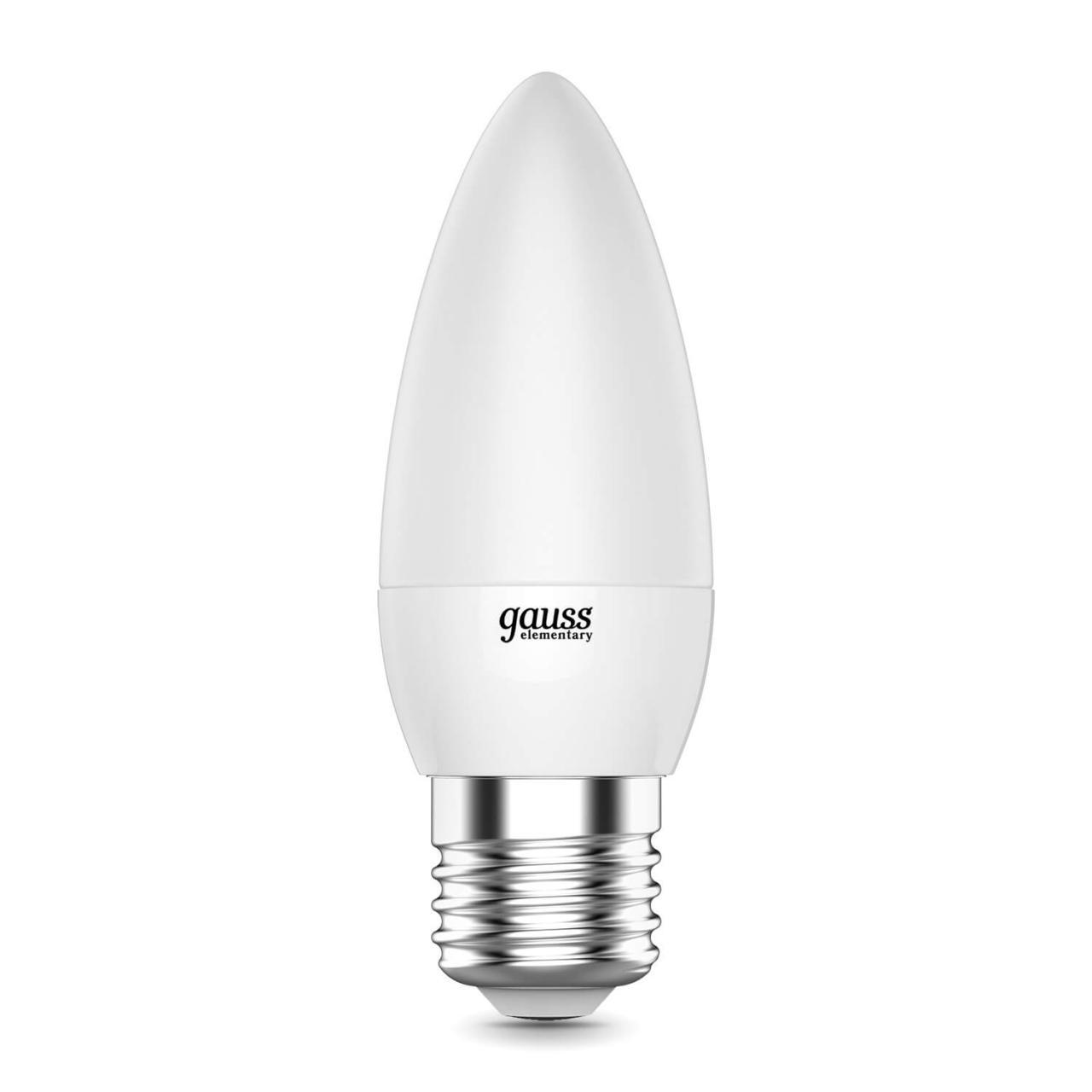 Лампа светодиодная Gauss E27 8W 3000K матовая 33218