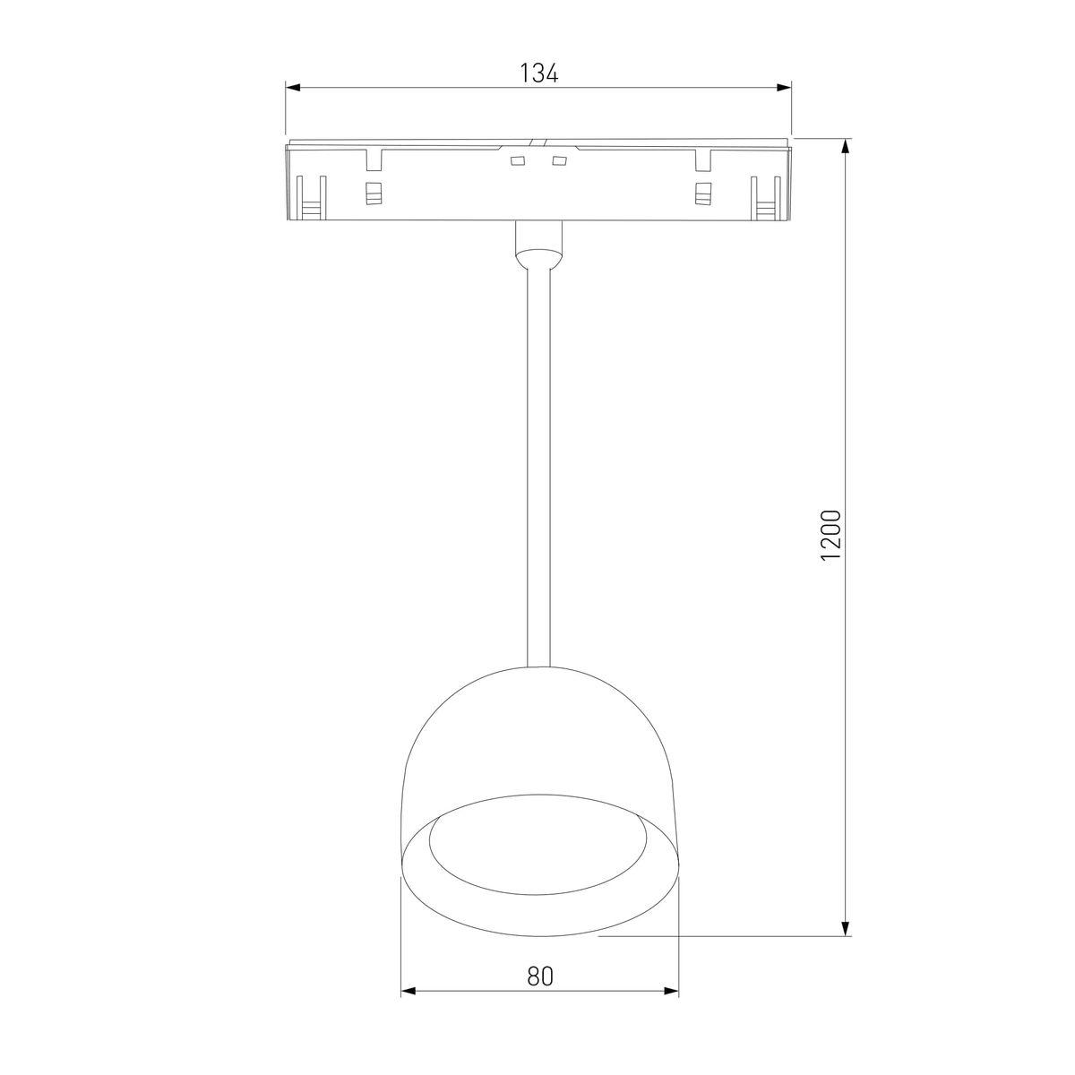 Трековый светодиодный светильник Elektrostandard Slim Magnetic Uno 85126/01 a065480