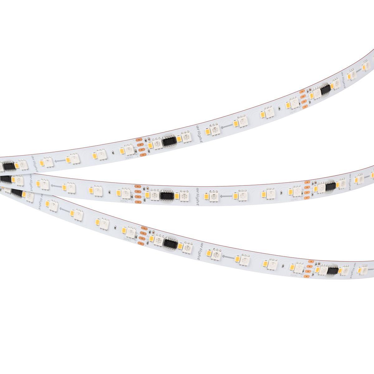 Светодиодная лента Arlight Бегущий огонь 6W/m 60Led/m 5060/2835SMD разноцветный/холодный белый 5M SPI-BA120-12mm 24V RGBW-White-PX6-BPT 040622