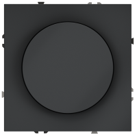 Светорегулятор встраиваемый VOLTUM S70 поворотно-нажимной 600 Вт, (графит)