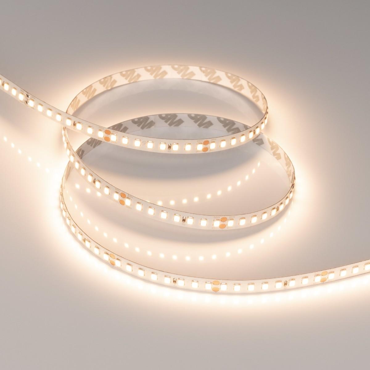 Светодиодная лента Arlight 12W/m 160LED/m 2835SMD теплый белый 5M UL-A160-8mm 24V Warm3000 040011