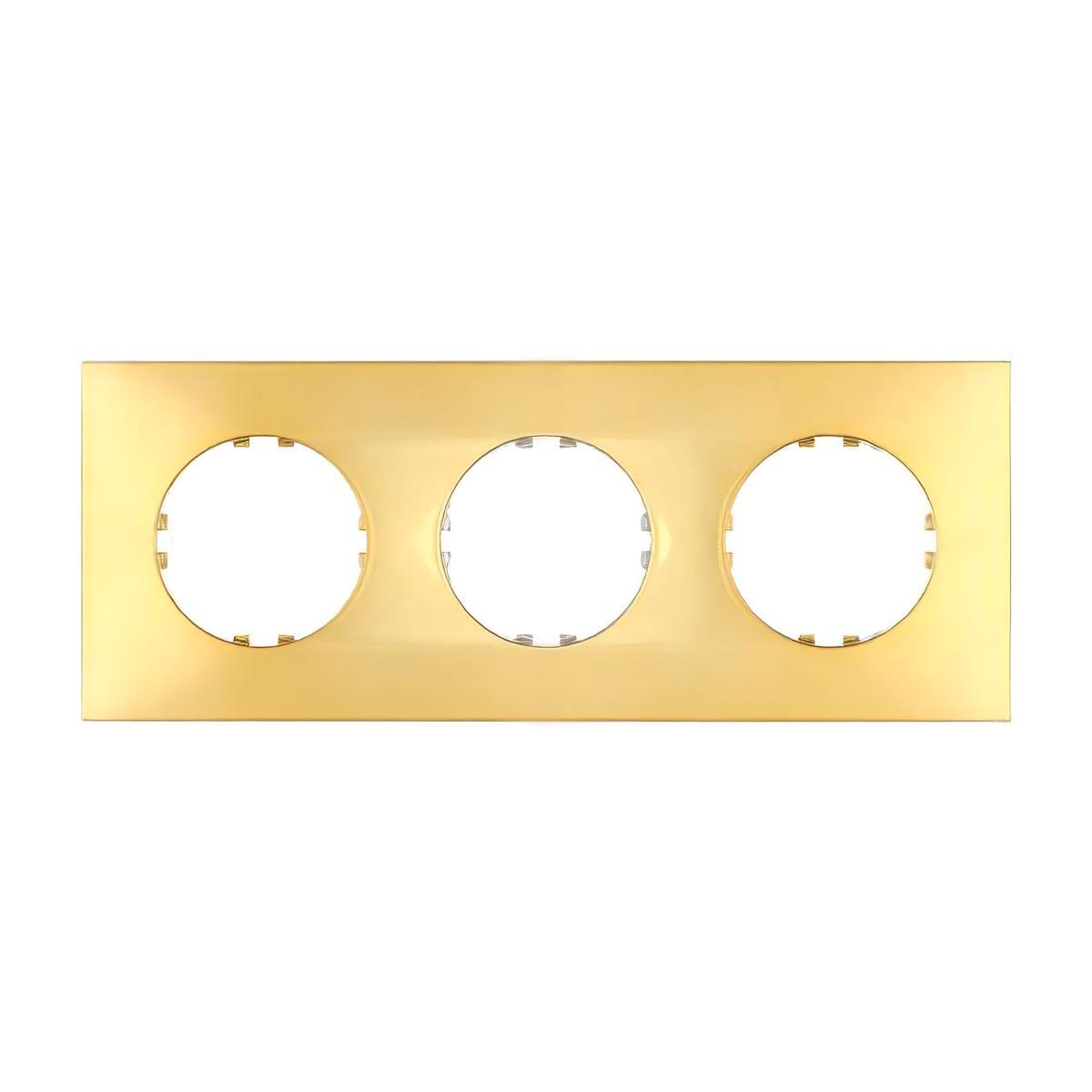 Рамка LK Studio 3-постовая квадрат (золото) Vintage-Quadro 884316-1