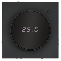 Терморегулятор электронный VOLTUM S70 с индикацией и датчиком, для теплого пола, (графит)