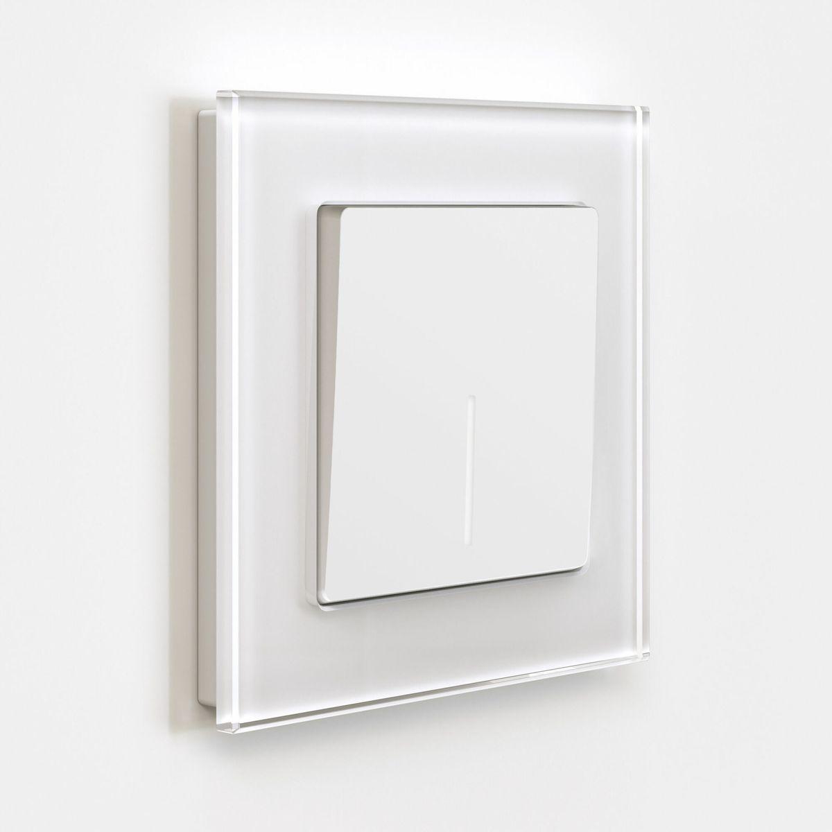 Выключатель одноклавишный Werkel с подсветкой белый матовый W1110161 4690389184567