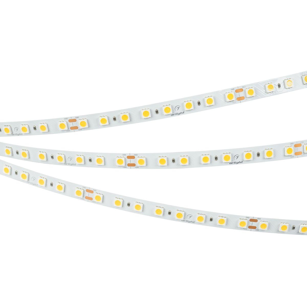 Светодиодная лента Arlight 11W/m 80Led/m 5060SMD теплый белый 5M UL-B80-10mm 24V Warm2700 041377