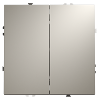 Проходной переключатель встраиваемый VOLTUM S70 двухклавишный 10А, (кашемир)