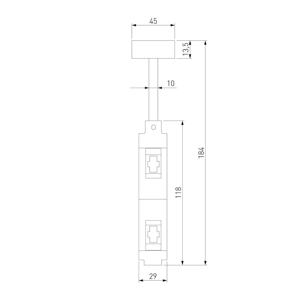 Декоративная стойка двойная Elektrostandard Esthetic Magnetic 85144/00 a065436