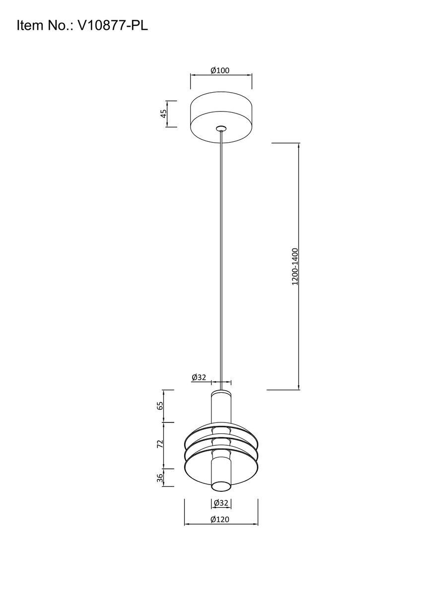 Подвесной светодиодный светильник Moderli Sylv V10877-PL
