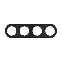 Рамка LK Studio 4-постовая круглая (черный) Vintage-Classic 889408-1