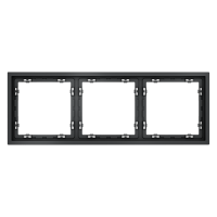 Рамка пластиковая VOLTUM S70 на 3 поста, (графит)