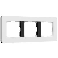 Рамка Werkel Split на 3 поста белый/черный W0033068 4690389208232