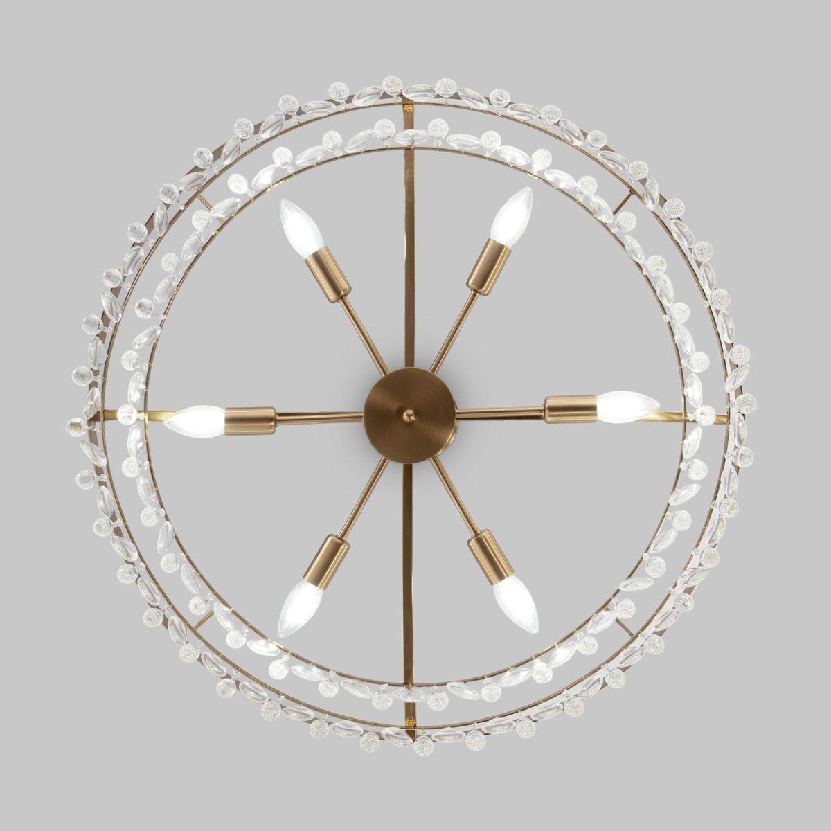 Подвесная люстра Eurosvet Sophie 60165/6 латунь