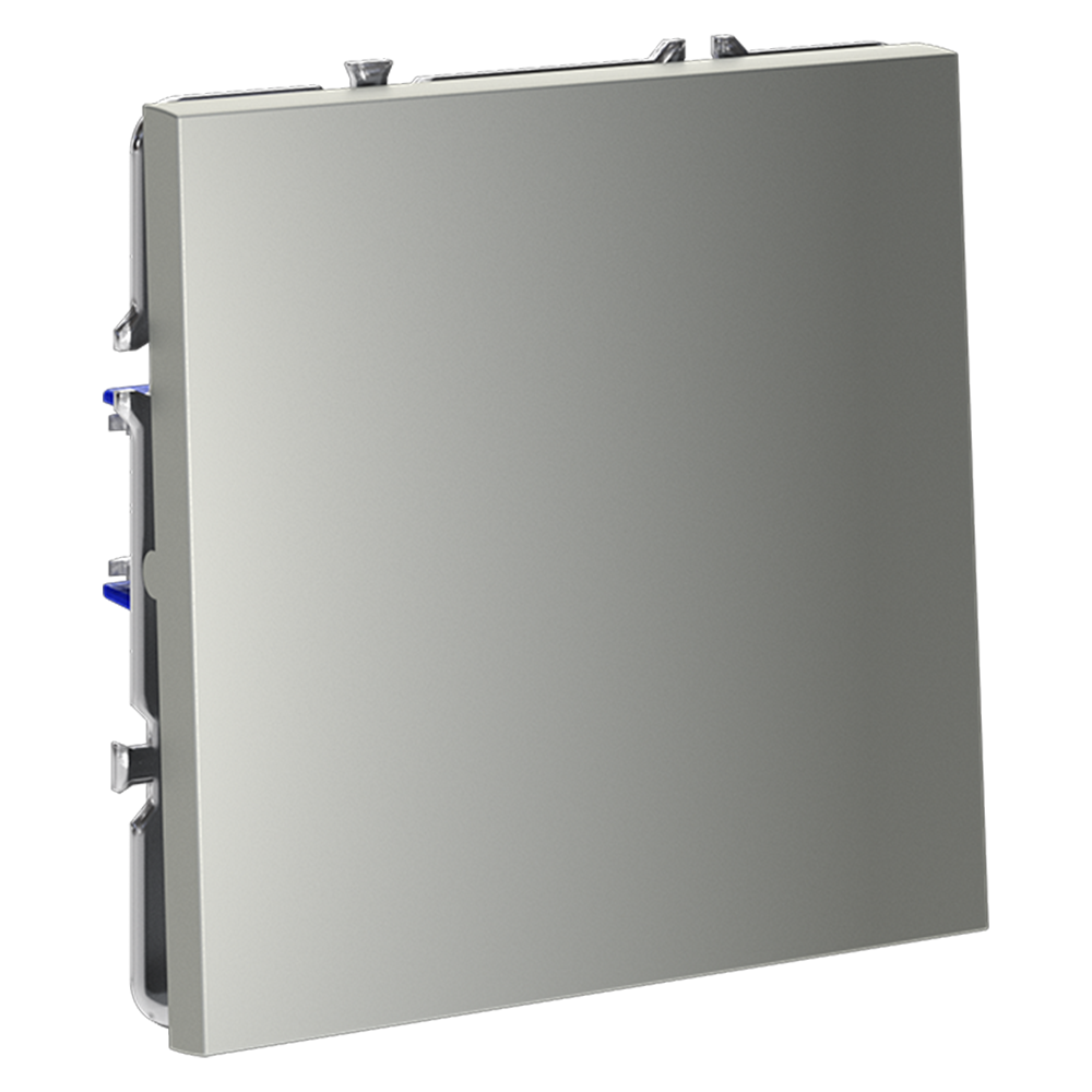 Выключатель встраиваемый VOLTUM S70 одноклавишный 10А, (сталь)