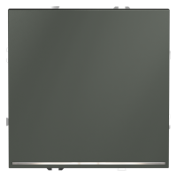 Выключатель встраиваемый VOLTUM S70 одноклавишный с подсветкой 10А, (титан)