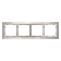 Рамка стеклянная VOLTUM S70 на 4 поста, (кашемир, стекло)