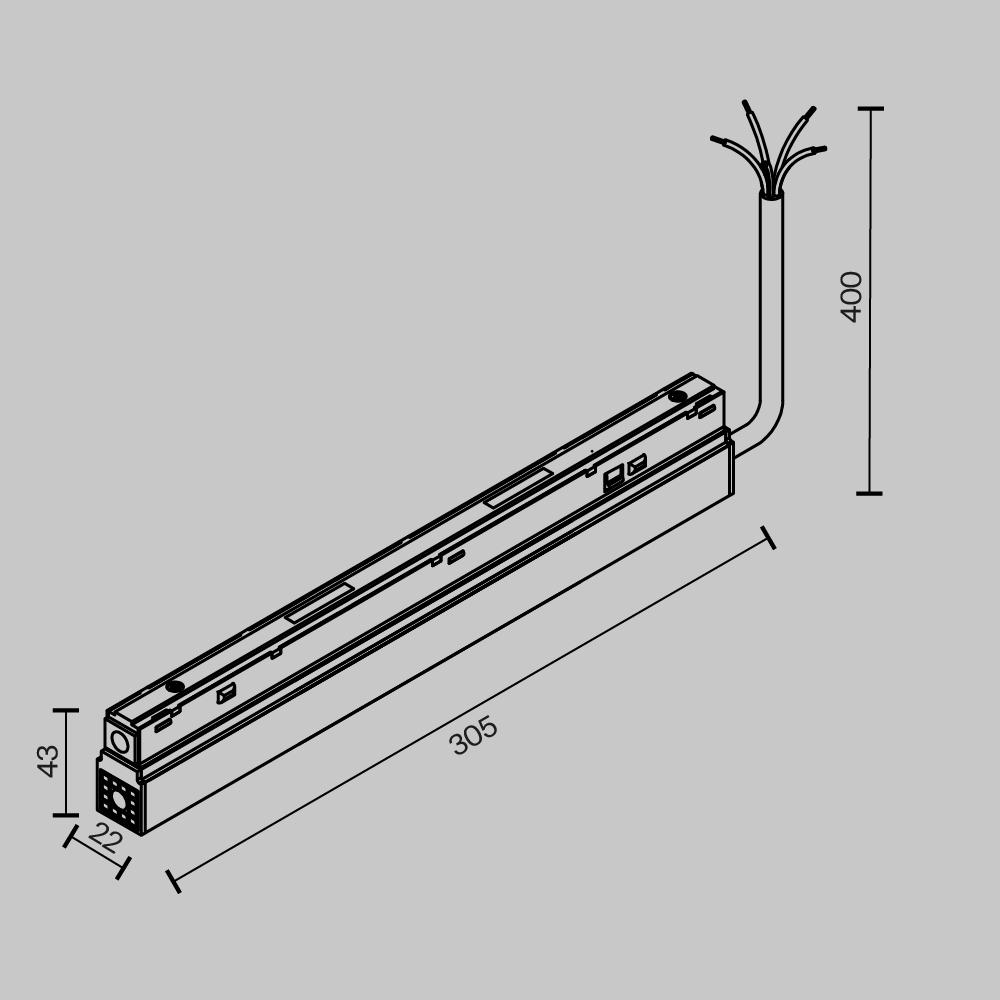 Блок питания Maytoni Technical TRA034DR-200W-DD-W