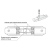 Прямой коннектор Denkirs TR1008-BK