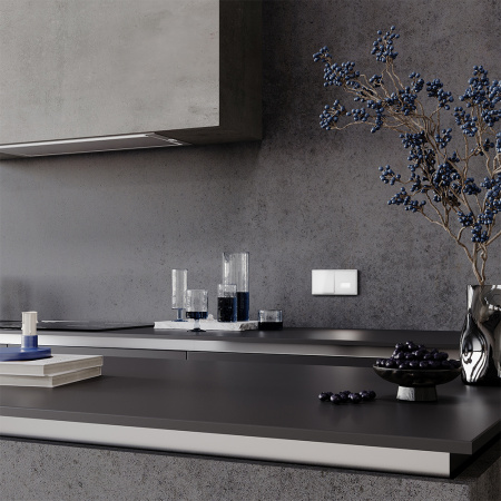 Подсветка светодиодная встраиваемая VOLTUM S70, (белый глянцевый)