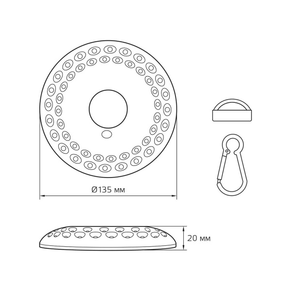 Кемпинговый светодиодный фонарь Gauss от батареек 135х20 500 лм GF004