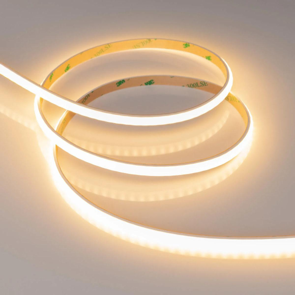 Светодиодная лента герметичная Arlight 10W/m 160LED/m 2835SMD теплый белый 5M RTW-PW-A160-8mm 24V 041114
