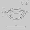 Встраиваемый светильник Maytoni Hoop DL086-GX53-RD-W