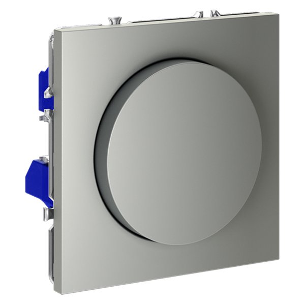 Светорегулятор встраиваемый VOLTUM S70 поворотно-нажимной 600 Вт, (сталь)